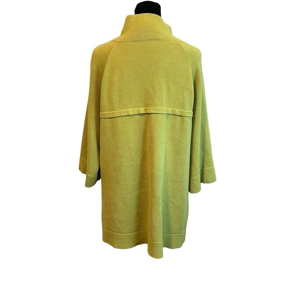 Green Button Cardigan 3/4 Flare Sleeve Cardigan - Picture 5 of 5